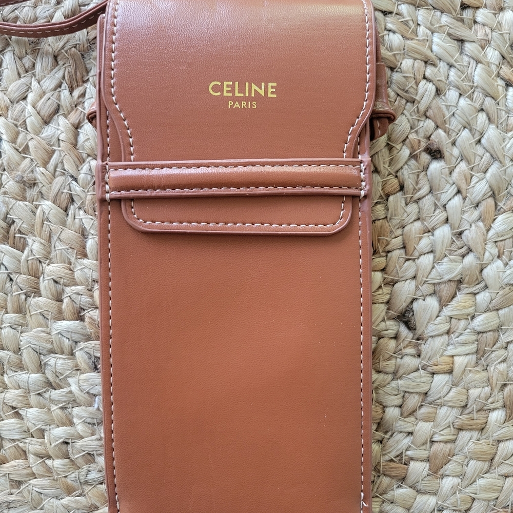 Celine Leather Phone Sunglass Case Luxury Designer